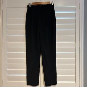 Charles Chang-Lima Straight Leg Wool Blend Pants Black Size 8
